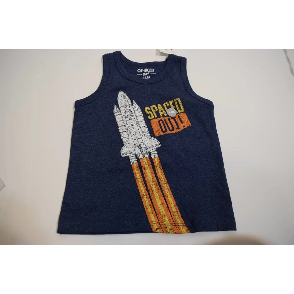 NWT OshKosh B'gosh Spaced Out Tank Size 24mo‎ in Blue